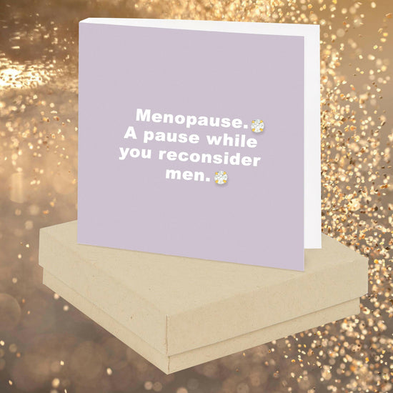 Menopause Quote Earring Card - Crumble and Core