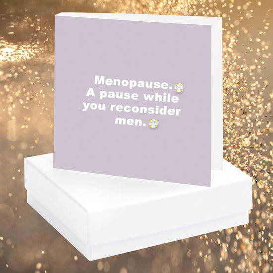 Menopause Quote Earring Card - Crumble and Core
