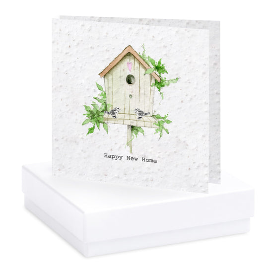 Bird Sterling Silver Stud Earrings - Sustainable Seed Card - Eco-Friendly Gift - Crumble and Core