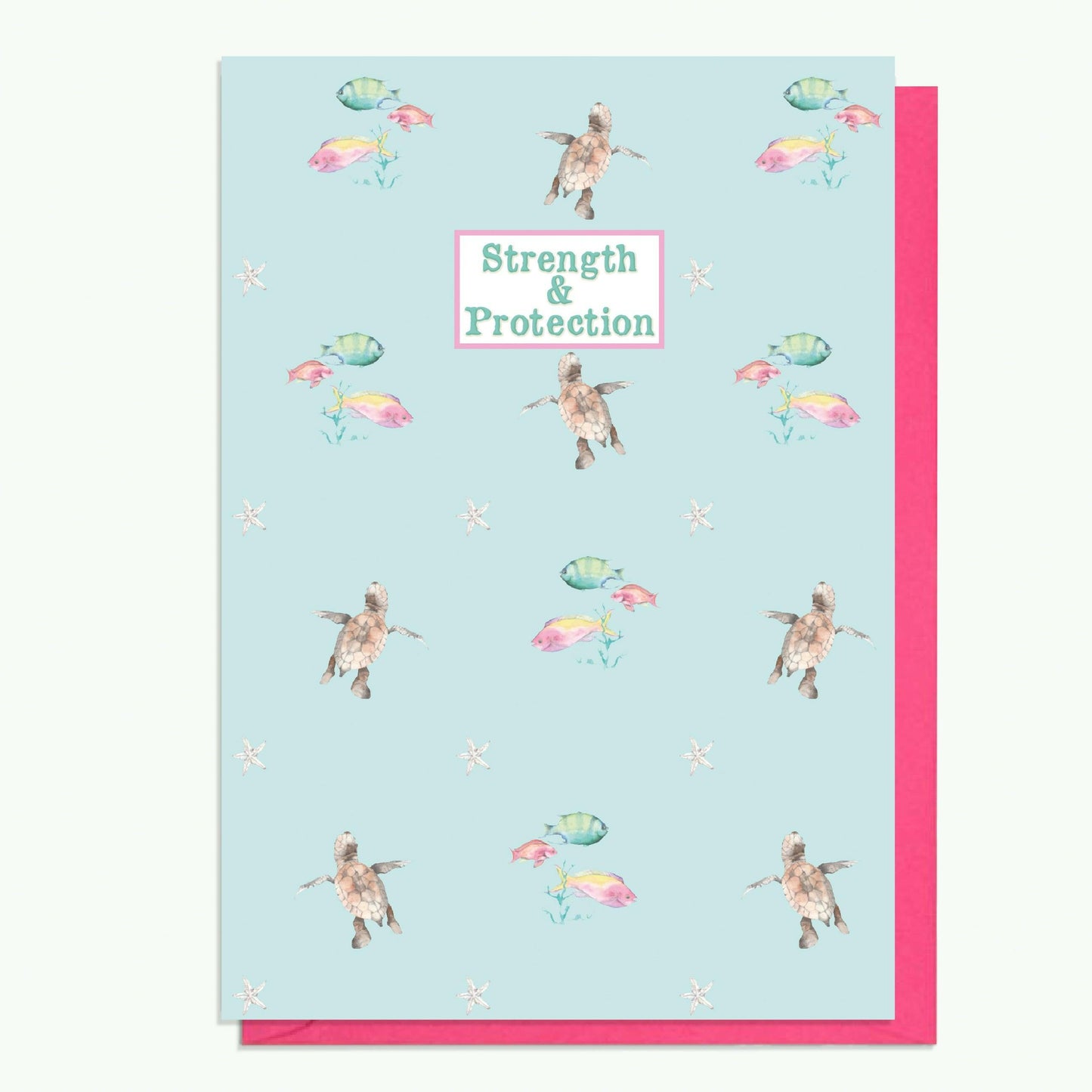 Sterling Silver Turtle Pendant Necklace with Handmade Crystal Charm and Card - Crumble and Core