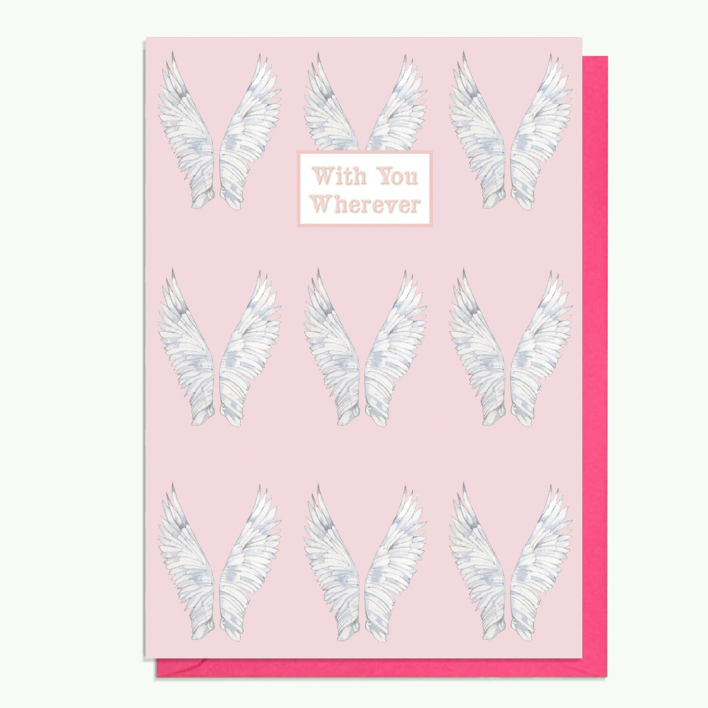 Sterling Silver Angel Pendant Necklace with Handmade Crystal Charm and Card - Crumble and Core