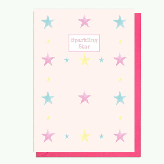 Sterling Silver Star Pendant Necklace with Handmade Crystal Charm and Card - Crumble and Core