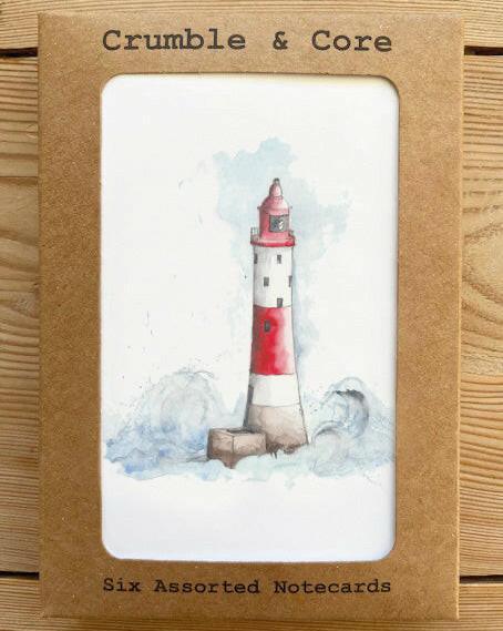 Boxed 'Seaside' pack of assorted A6 cards - Crumble and Core
