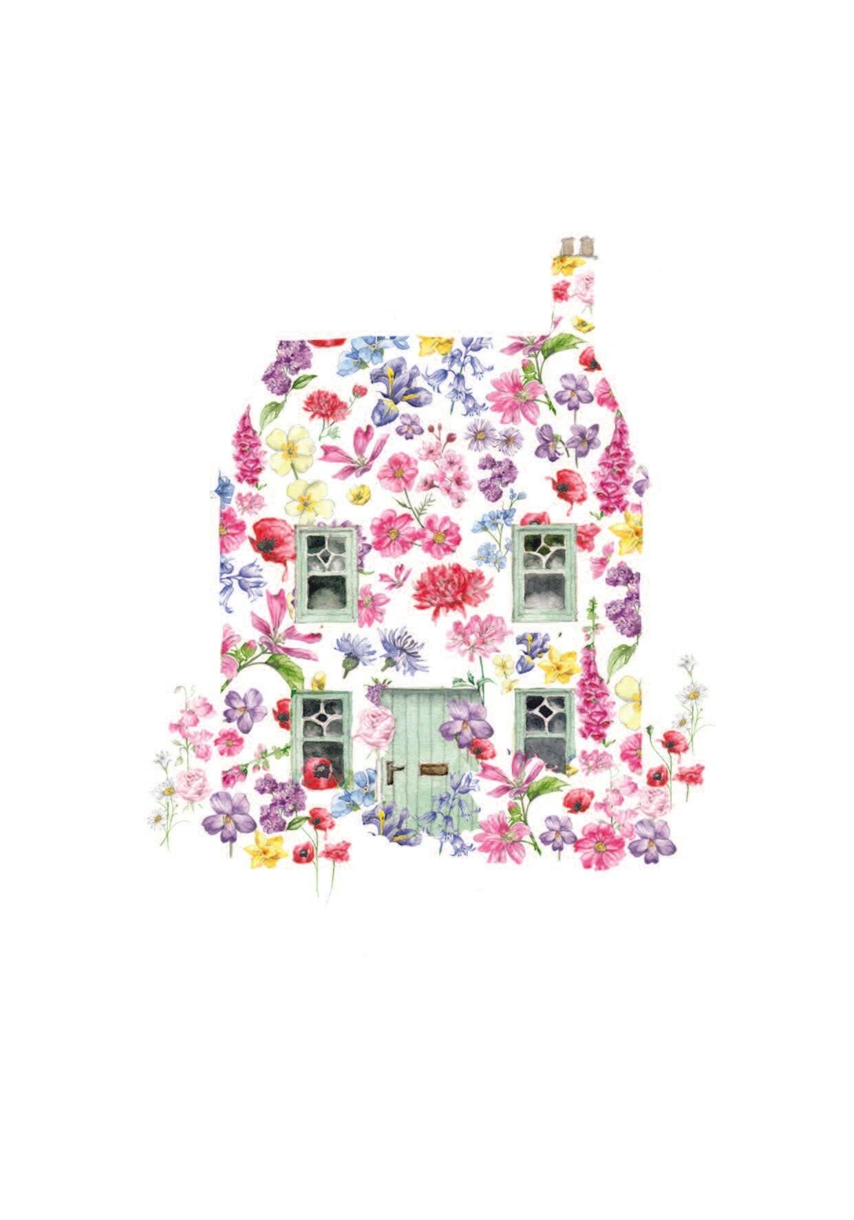 Boxed 'Floral Cut Out' pack of assorted A6 cards - Crumble and Core