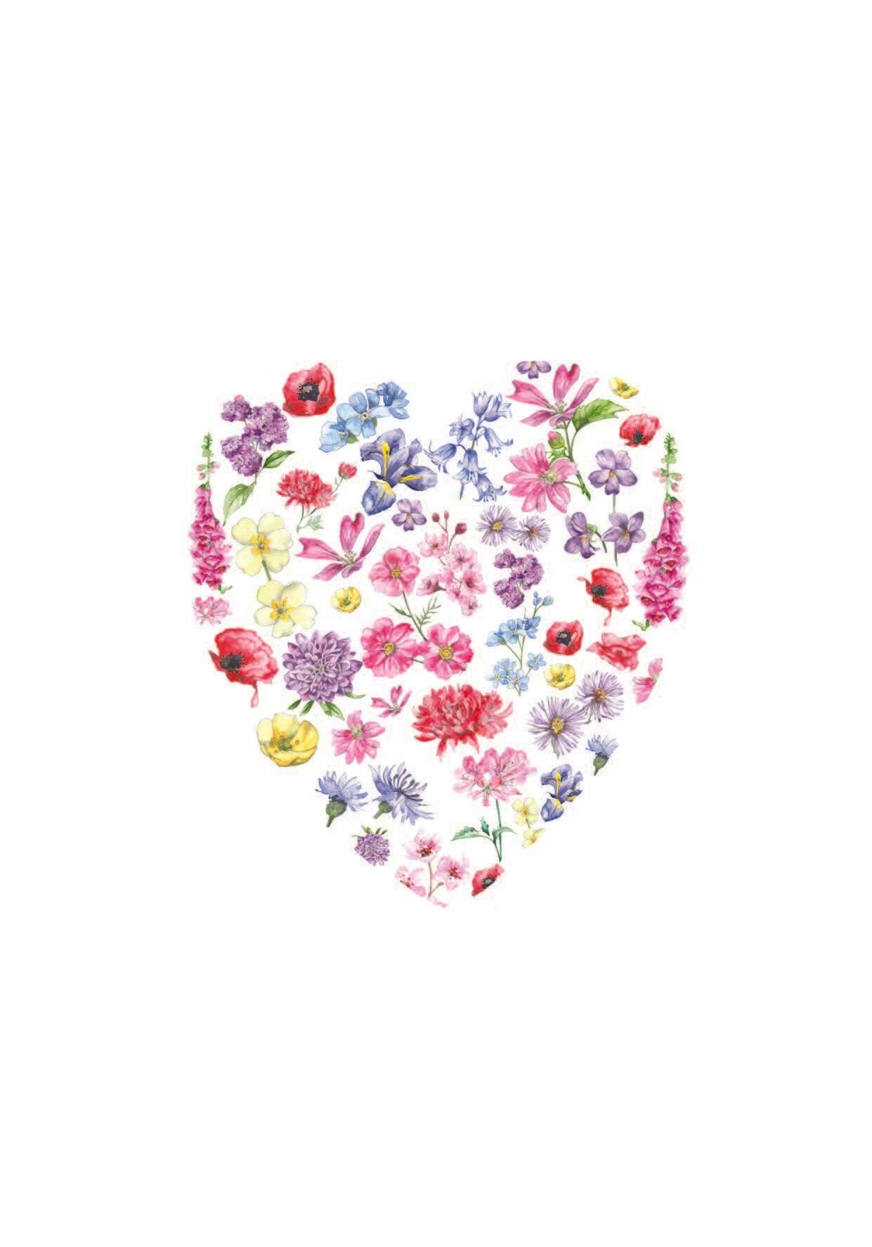 Boxed 'Floral Cut Out' pack of assorted A6 cards - Crumble and Core