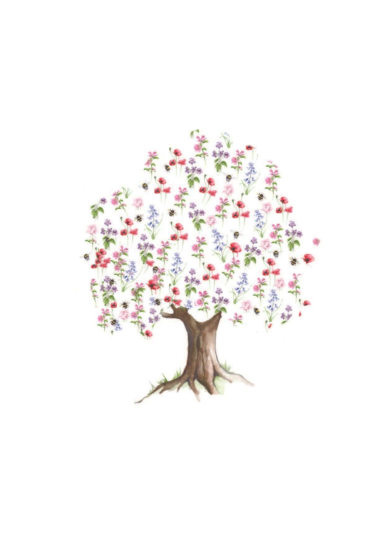 Boxed 'Floral Cut Out' pack of assorted A6 cards - Crumble and Core