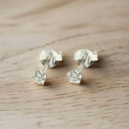 Sterling Silver Crystal Earrings Gift Card - Sparkle for a Special Niece - Crumble and Core