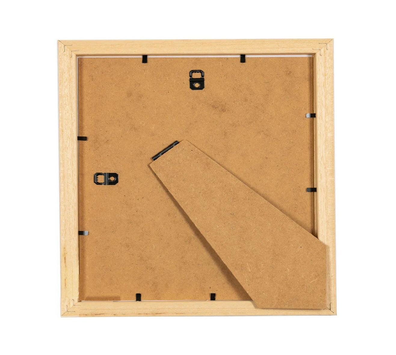 Hand Finished Ceramic Framed Tile Print - Blue Bunny Welcome To The World Design - Nursery Decor - Newborn Gifts - Crumble and Core