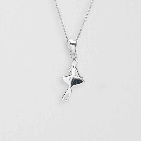 Sterling Silver Ballerina Pendant Necklace - Crumble and Core