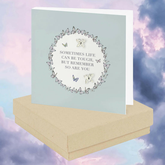 Sterling Silver Stud Earrings with Sentimental Gift Box - Crumble and Core