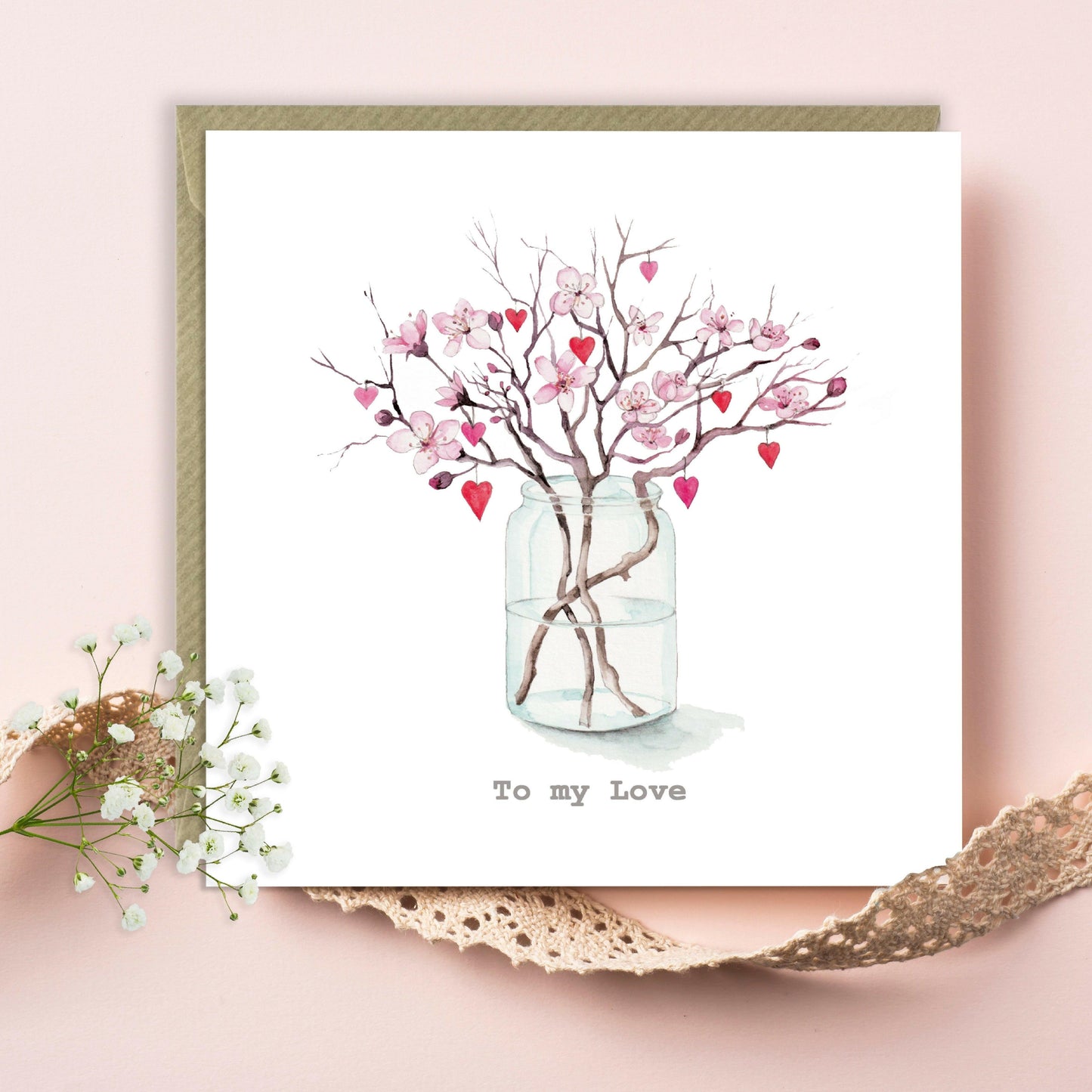 Love Jar Card Greeting Card - Crumble and Core