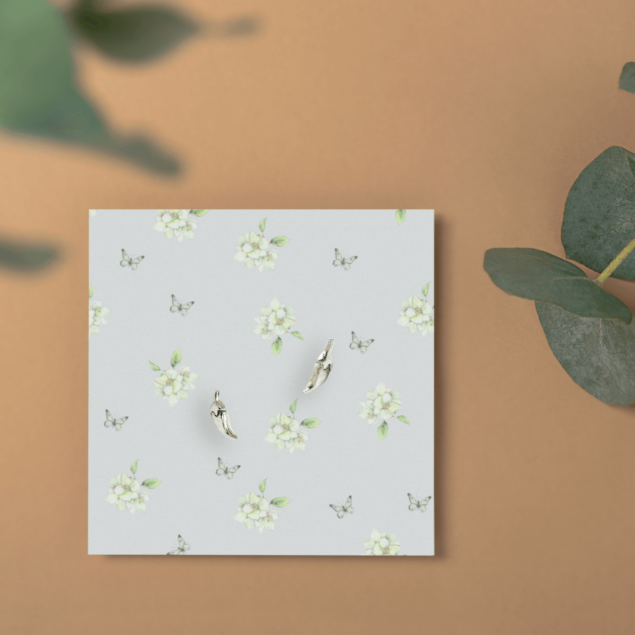 Sterling Silver Earrings – Lightweight Hypoallergenic Silver Ear Studs Gift - Crumble and Core