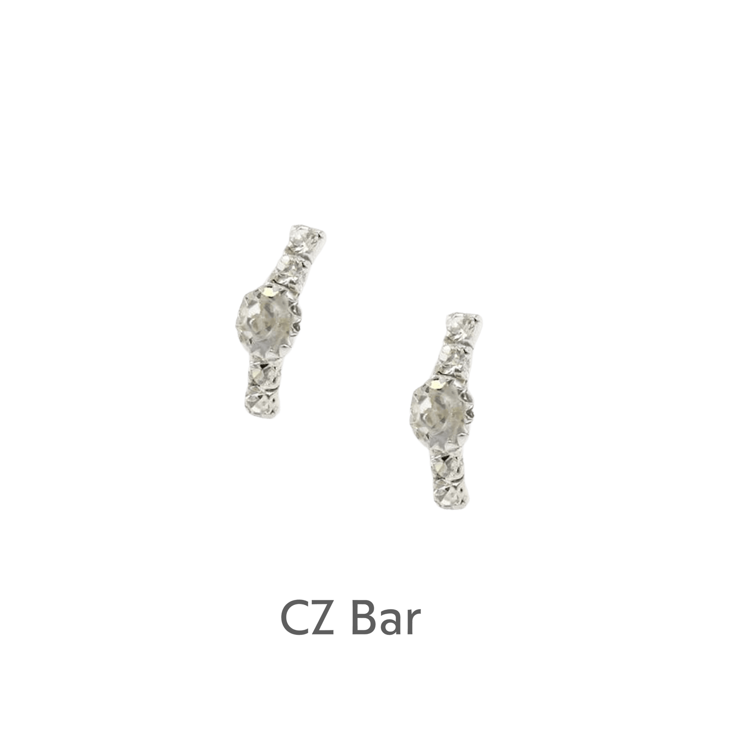 Sterling Silver Stud Earrings with Happy Birthday Card Gift Set - Crumble and Core