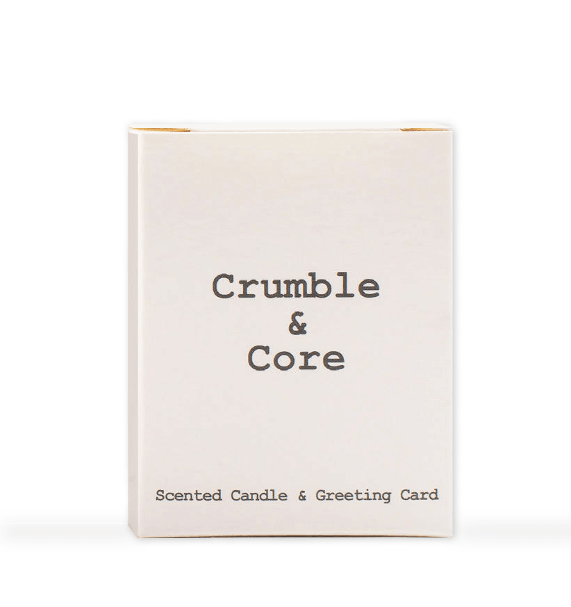 Welsh Happy Birthday Boxed Scented Candle Card Set in a Box - Crumble and Core