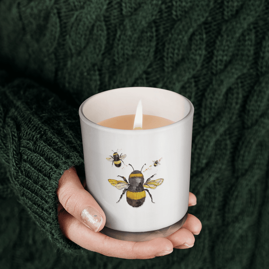 Bumble Bee Boxed Scented Candle Card - Gift Set for Any Occasion - Crumble and Core