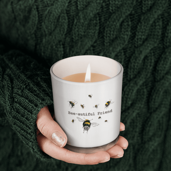 Bee-autiful Friend Boxed Scented Candle and Card the Perfect Gift Set - Crumble and Core