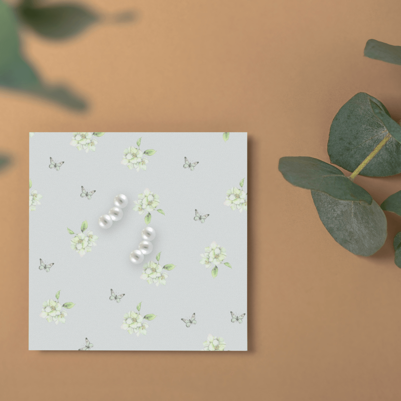 Silver Pearl Ear Stud – Hypoallergenic Sterling Silver Earrings for Sensitive Ears - Crumble and Core