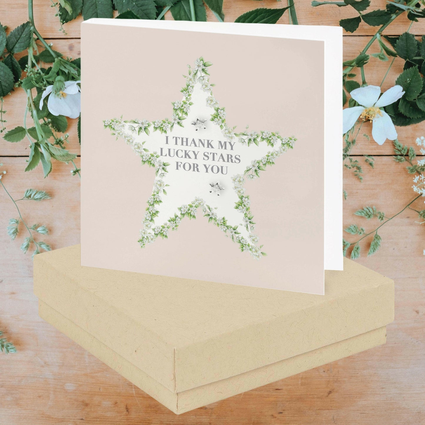 Sterling Silver Lucky Stars Earrings - Sentimental Gift Boxed - Crumble and Core