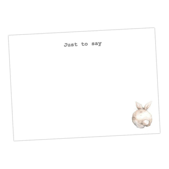 Bunny Bottom Note Cards - Crumble and Core
