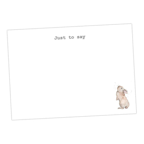 Bertie Bunny Note Cards - Crumble and Core