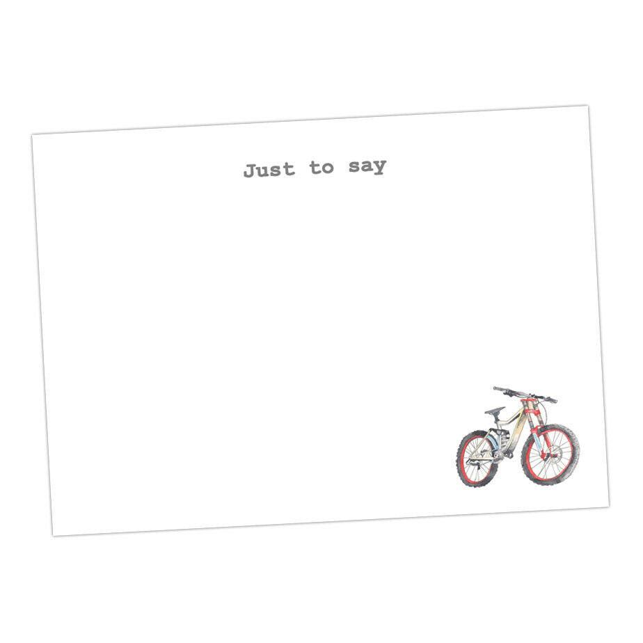 Bike Just to Say Note Cards - Crumble and Core