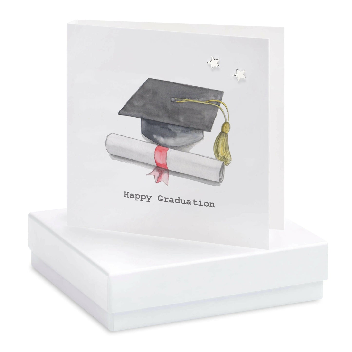 Boxed Graduation Earring Card - Crumble and Core