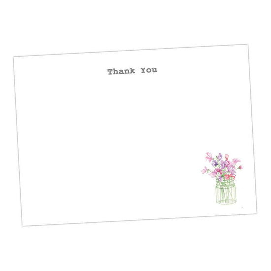 Sweet Pea Note Cards - Crumble and Core