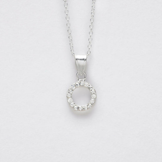 Sterling Silver CZ Pendant Necklace - Ideal Gift Set for 21st Birthday - Includes Gift Box Greeting Card - Crumble and Core