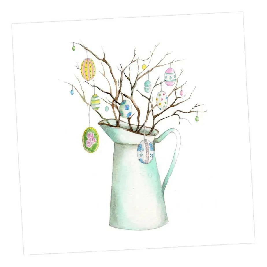 Easter Jug Greeting Card - Crumble and Core