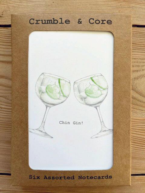 Boxed 'Drinks' pack of assorted A6 cards - Crumble and Core