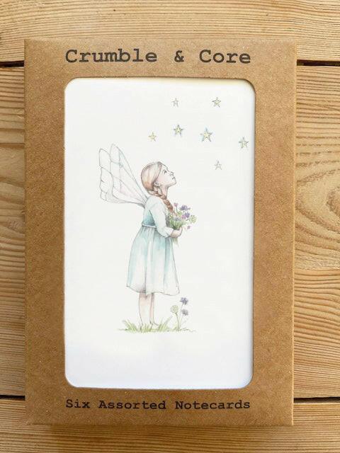 Boxed 'Fairy' pack of assorted A6 cards - Crumble and Core