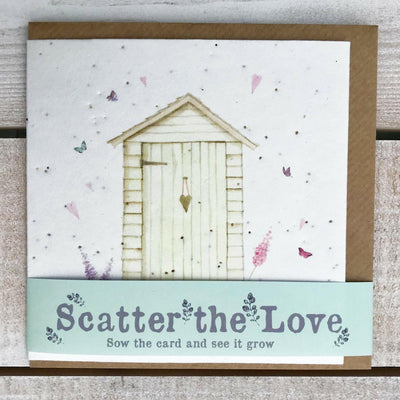 Scatter the Love Plantable Garden Shed Seed Card - Crumble and Core